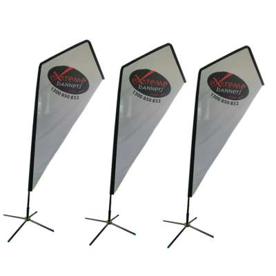 Weihai Wisezone patent K shape 4m flying beach banner stand