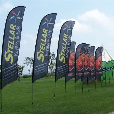 4.7m Outside decorative advertising stainless steel banner flag pole